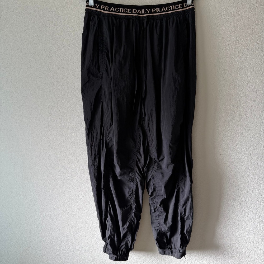 Daily Practice by Anthropologie Black Joggers Logo Waistband Athletic Pants
